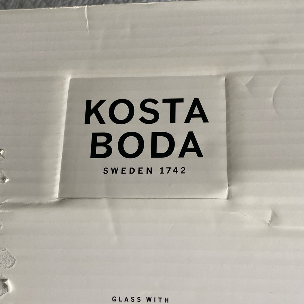 Kosta Boda glass vase